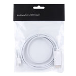 สายอะแดปเตอร์ Mini DisplayPort ตัวผู้เป็น HDMI ตัวผู้ ยาว 1.8ม.
