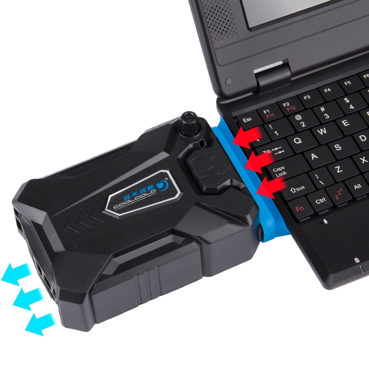 แผ่นรองระบายความร้อนสำหรับโน้ตบุ๊ก Ice Troll III พร้อมพัดลมดูดอากาศเงียบและสาย USB ที่เหมาะสม