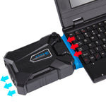 แผ่นรองระบายความร้อนสำหรับโน้ตบุ๊ก Ice Troll III พร้อมพัดลมดูดอากาศเงียบและสาย USB ที่เหมาะสม