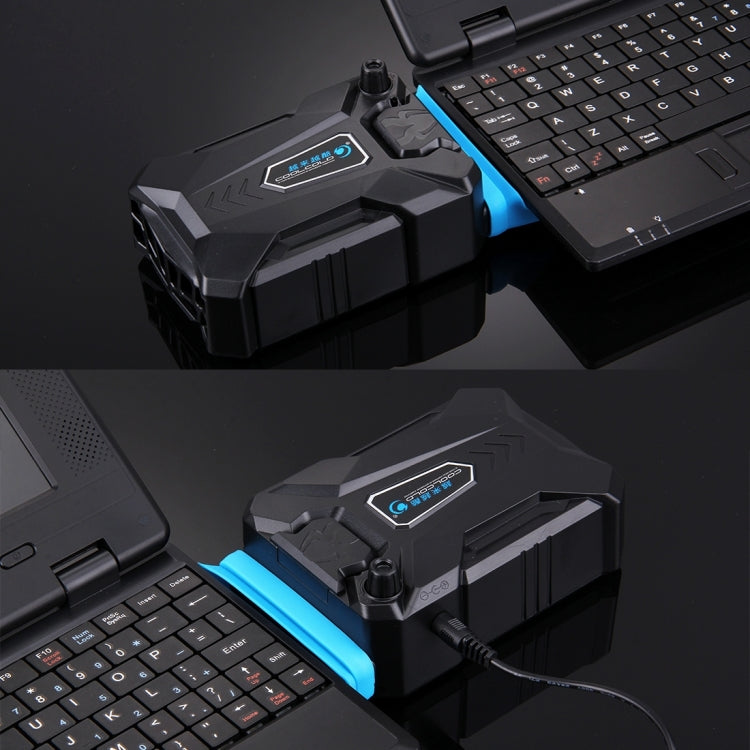 แผ่นรองระบายความร้อนสำหรับโน้ตบุ๊ก Ice Troll III พร้อมพัดลมดูดอากาศเงียบและสาย USB ที่เหมาะสม