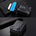แผ่นรองระบายความร้อนสำหรับโน้ตบุ๊ก Ice Troll III พร้อมพัดลมดูดอากาศเงียบและสาย USB ที่เหมาะสม