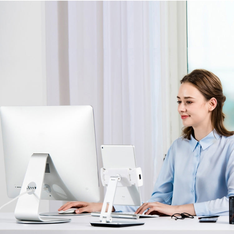ฐานอลูมิเนียมอัลลอยสำหรับจอคอมพิวเตอร์ iMac AP-5M หมุนได้ 360 องศา พร้อมที่ยึดรองรับ