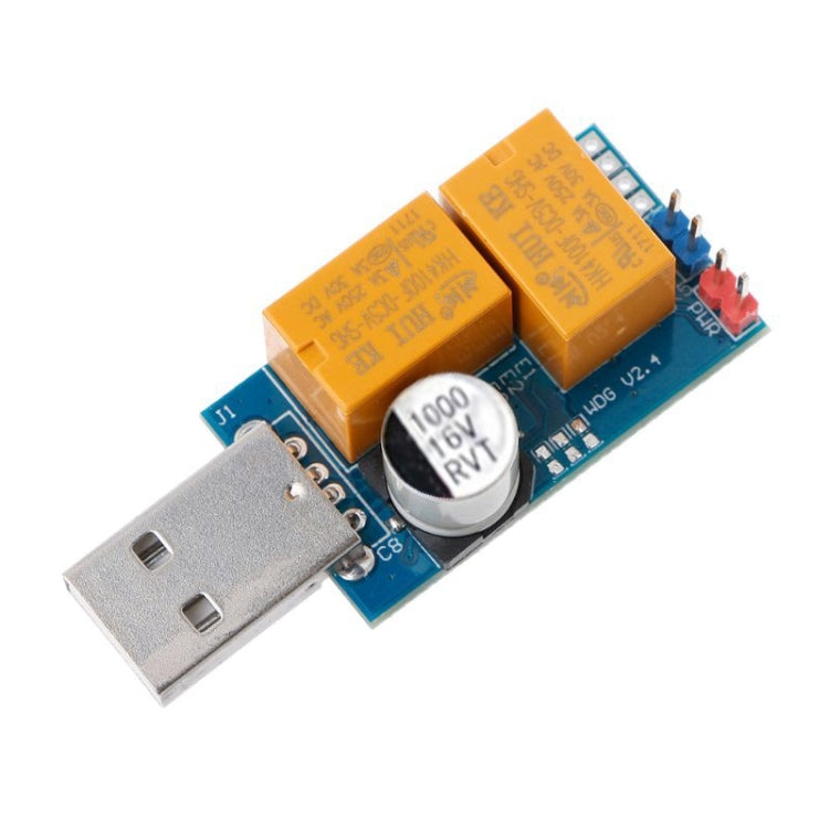 การ์ด USB Watchdog รีเลย์คู่ รีสตาร์ทอัตโนมัติเมื่อหน้าจอสีน้ำเงินค้าง ตั้งเวลาบูตใหม่สำหรับเซิร์ฟเวอร์ขุดเหมือง 24 ชั่วโมง เกมมิ่ง