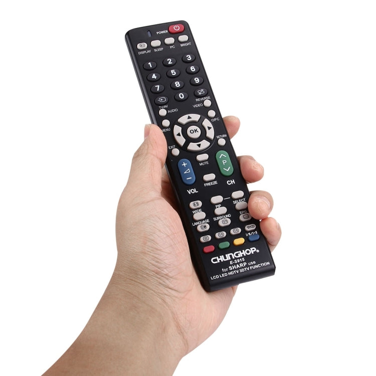 รีโมทคอนโทรลอเนกประสงค์ CHUNGHOP E-S915 สำหรับทีวี SHARP LED TV / LCD TV / HDTV / 3DTV