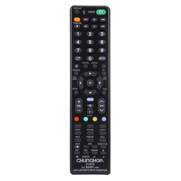 รีโมทคอนโทรลอเนกประสงค์ CHUNGHOP E-S916 สำหรับทีวี SONY LED LCD HDTV 3DTV
