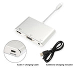 อะแดปเตอร์ 3 in 1 8 Pin เป็น HDMI / VGA / Audio