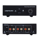 B855 LINEPAUDIO เครื่องขยายสัญญาณโทรศัพท์ก่อนเครื่องบันทึกเสียงพร้อมช่องต่อเสริมและควบคุมเสียง