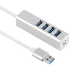 USB 3.0 HUB 4 พอร์ต ความเร็วสูง 5Gbps แบบใช้พลังงานตัวเอง / จากบัส, USB
