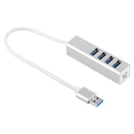 USB 3.0 HUB 4 พอร์ต ความเร็วสูง 5Gbps แบบใช้พลังงานตัวเอง / จากบัส, USB