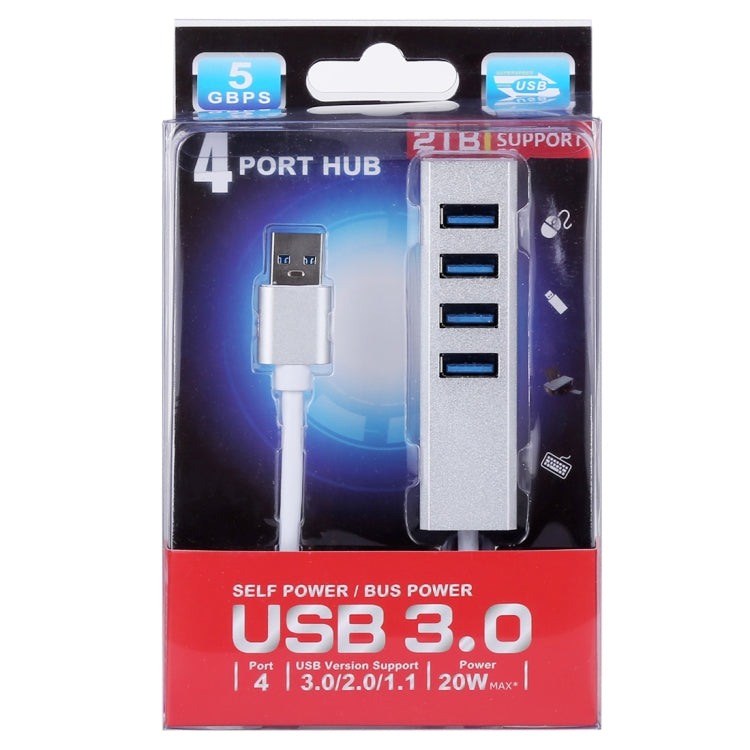 USB 3.0 HUB 4 พอร์ต ความเร็วสูง 5Gbps แบบใช้พลังงานตัวเอง / จากบัส, USB