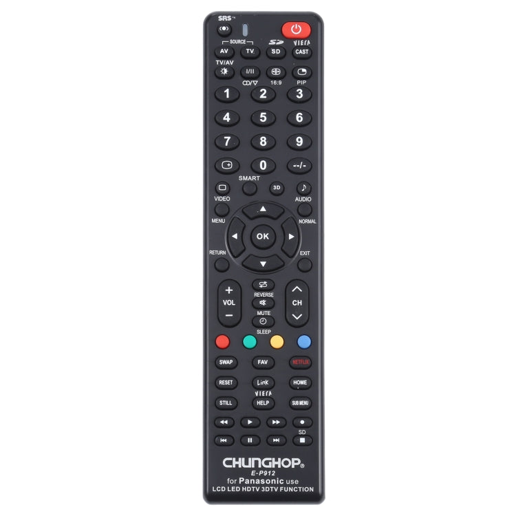 รีโมทคอนโทรลอเนกประสงค์ CHUNGHOP E-P912 สำหรับทีวี PANASONIC LED / LCD / HDTV / 3DTV