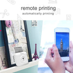 เครื่องพิมพ์พกพาไร้หมึก Peripage A6 แบบพิมพ์ความร้อน Bluetooth สีชมพู, สีฟ้า, สีขาว