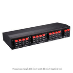 LINEPAUDIO B898 ลำโพงสเตอริโอ 6 ทาง / เครื่องขยายเสียง ตัวเปรียบเทียบสวิตช์เลือกสองทาง