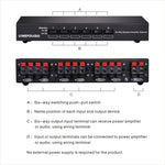 LINEPAUDIO B898 ลำโพงสเตอริโอ 6 ทาง / เครื่องขยายเสียง ตัวเปรียบเทียบสวิตช์เลือกสองทาง