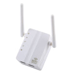 เครื่องขยายสัญญาณ WiFi รีพีตเตอร์ 300Mbps Wireless-N พร้อมเสาอากาศภายนอก 2 ต้น ปลั๊ก EU, เสาอากาศภายนอก 2 ต้น (สีขาว), เสาอากาศภายนอก 2 ต้น (สีดำ)