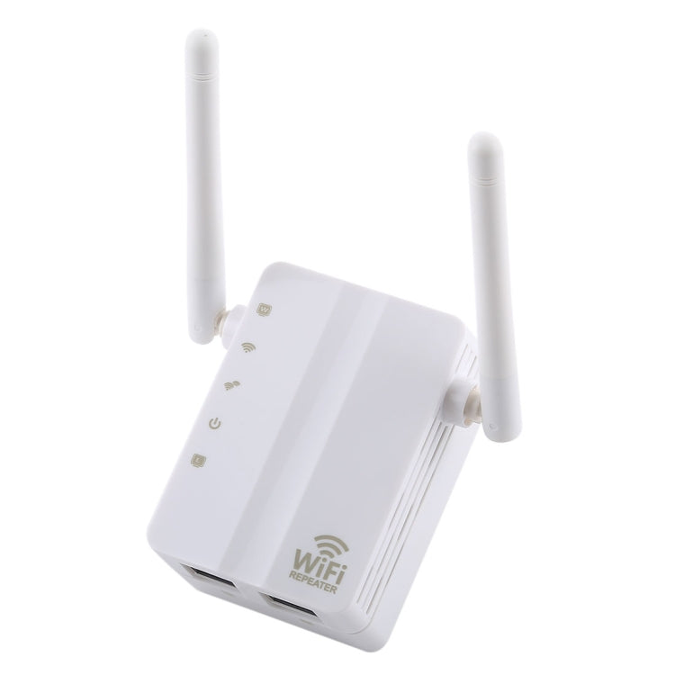 เครื่องขยายสัญญาณ WiFi รีพีตเตอร์ 300Mbps Wireless-N พร้อมเสาอากาศภายนอก 2 ต้น ปลั๊ก EU, เสาอากาศภายนอก 2 ต้น (สีขาว), เสาอากาศภายนอก 2 ต้น (สีดำ)