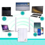 เครื่องขยายสัญญาณ WiFi รีพีตเตอร์ 300Mbps Wireless-N พร้อมเสาอากาศภายนอก 2 ต้น ปลั๊ก EU, เสาอากาศภายนอก 2 ต้น (สีขาว), เสาอากาศภายนอก 2 ต้น (สีดำ)