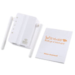เครื่องขยายสัญญาณ WiFi รีพีตเตอร์ 300Mbps Wireless-N พร้อมเสาอากาศภายนอก 2 ต้น ปลั๊ก EU, เสาอากาศภายนอก 2 ต้น (สีขาว), เสาอากาศภายนอก 2 ต้น (สีดำ)