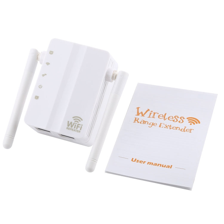 เครื่องขยายสัญญาณ WiFi รีพีตเตอร์ 300Mbps Wireless-N พร้อมเสาอากาศภายนอก 2 ต้น ปลั๊ก EU, เสาอากาศภายนอก 2 ต้น (สีขาว), เสาอากาศภายนอก 2 ต้น (สีดำ)