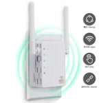 เครื่องขยายสัญญาณ WiFi รีพีตเตอร์ 300Mbps Wireless-N พร้อมเสาอากาศภายนอก 2 ต้น ปลั๊ก EU, เสาอากาศภายนอก 2 ต้น (สีขาว), เสาอากาศภายนอก 2 ต้น (สีดำ)