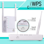เครื่องขยายสัญญาณ WiFi รีพีตเตอร์ 300Mbps Wireless-N พร้อมเสาอากาศภายนอก 2 ต้น ปลั๊ก EU, เสาอากาศภายนอก 2 ต้น (สีขาว), เสาอากาศภายนอก 2 ต้น (สีดำ)