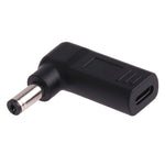 อะแดปเตอร์ข้อต่อ USB-C / Type-C ตัวเมีย เป็นปลั๊กชาย 5.5 x 2.1 มม. แบบข้อศอก