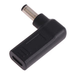 อะแดปเตอร์ข้อต่อ USB-C / Type-C ตัวเมีย เป็นปลั๊กชาย 5.5 x 2.1 มม. แบบข้อศอก