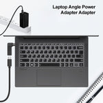 อะแดปเตอร์ข้อต่อ USB-C / Type-C ตัวเมีย เป็นปลั๊กชาย 5.5 x 2.1 มม. แบบข้อศอก