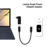 อะแดปเตอร์ข้อต่อปลั๊กชาย 2.5 x 0.7 มม. เป็น USB-C / Type-C ตัวเมีย แบบข้อศอก