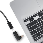 อะแดปเตอร์ข้อต่อ USB-C / Type-C ตัวเมียเป็นปลั๊กตัวผู้ 7.4 x 5.0 มม. แบบข้อศอก สำหรับแล็ปท็อป HP, ข้อศอก 7.4 x 5.0 มม. (HP)