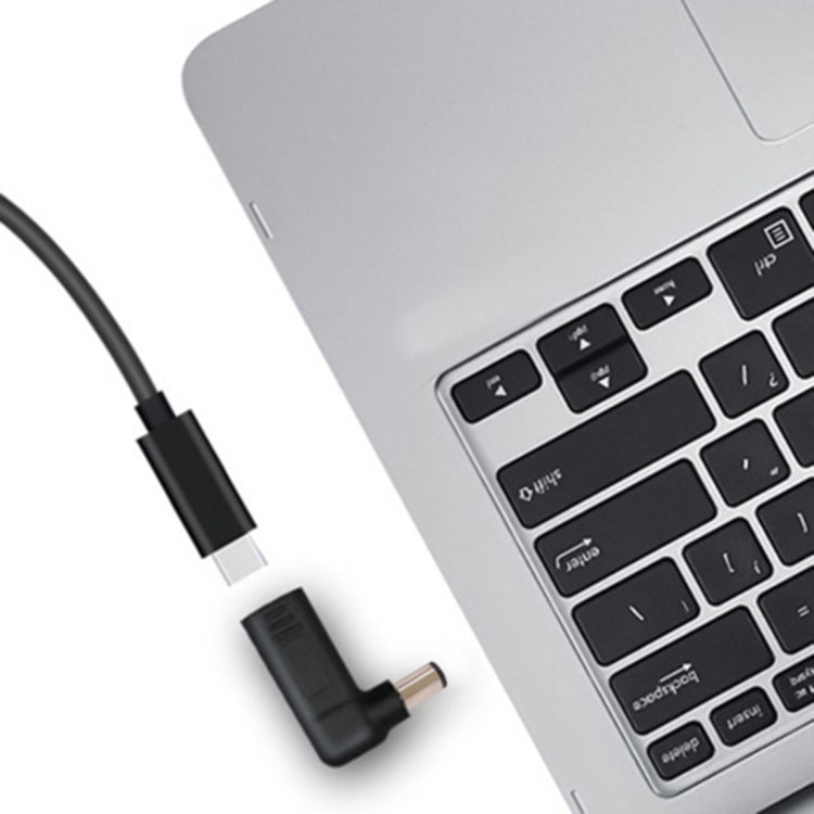 อะแดปเตอร์ข้อต่อ USB-C / Type-C ตัวเมียเป็นปลั๊กตัวผู้ 7.4 x 5.0 มม. แบบข้อศอก สำหรับแล็ปท็อป HP, ข้อศอก 7.4 x 5.0 มม. (HP)