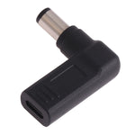 อะแดปเตอร์ข้อต่อ USB-C / Type-C ตัวเมียเป็นปลั๊กตัวผู้ 7.4 x 5.0 มม. แบบข้อศอก สำหรับแล็ปท็อป Dell, ข้อศอก 7.4 x 5.0 มม. (Dell)