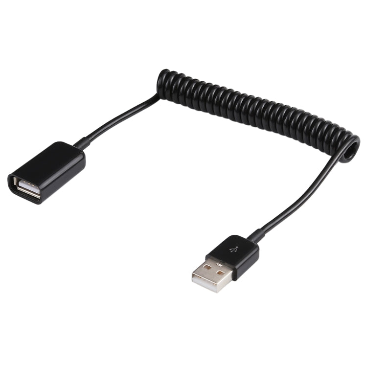 สาย USB-A ตัวผู้เป็น USB-A ตัวเมียแบบสปริงม้วน ความยาว: 1.0m, AM เป็น AF