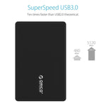 กล่องเก็บฮาร์ดดิสก์ภายนอก ORICO 2588US3 USB3.0 สำหรับ HDD / SSD SATA ขนาด 2.5 นิ้ว ความหนา 9.5 มม. สำหรับแล็ปท็อป