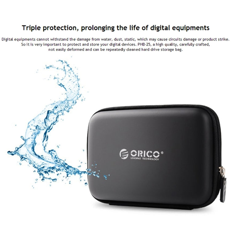 ORICO PHB-25 กล่องใส่ฮาร์ดดิสก์ SATA ขนาด 2.5 นิ้ว ปกป้องฮาร์ดไดรฟ์