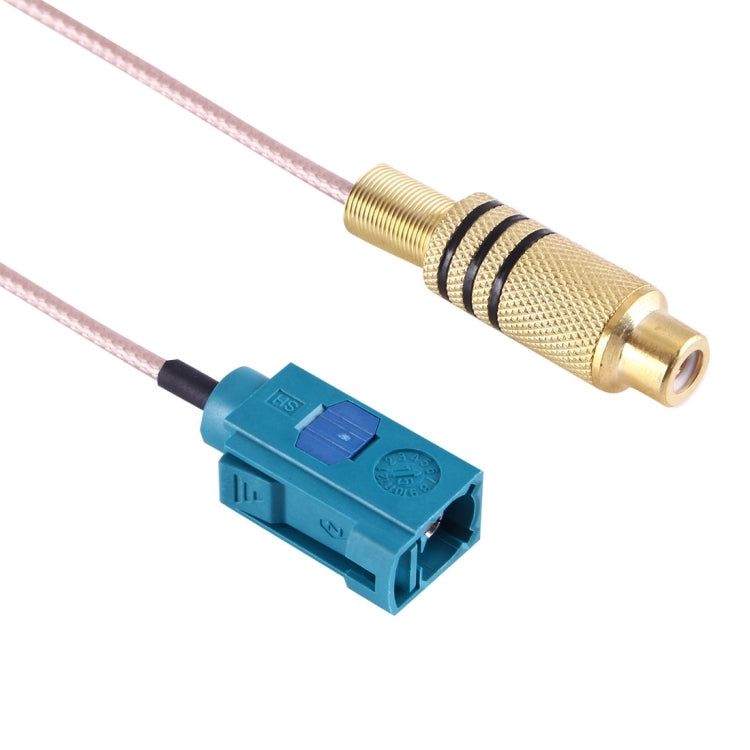 สายเคเบิล RCA ตัวเมีย 15 ซม. ถึง FAKRA Z ตัวเมีย RG316 พร้อมสปริง, FAKRA Z