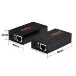 อุปกรณ์ขยายสัญญาณ VGA & เสียง 1920x1440 HD สายเครือข่าย Cat5e / 6-568B ส่งสัญญาณและรับสัญญาณ, ระยะส่ง: 100 เมตร