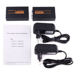อุปกรณ์ขยายสัญญาณ VGA & เสียง 1920x1440 HD สายเครือข่าย Cat5e / 6-568B ส่งสัญญาณและรับสัญญาณ, ระยะส่ง: 100 เมตร