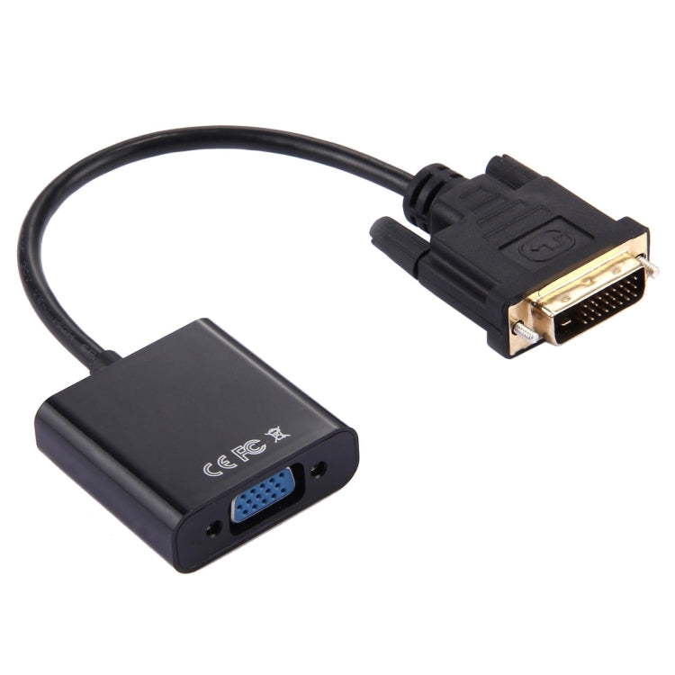 อะแดปเตอร์แปลง DVI-D 24+1 พิน ตัวผู้เป็น VGA 15 พิน HDTV