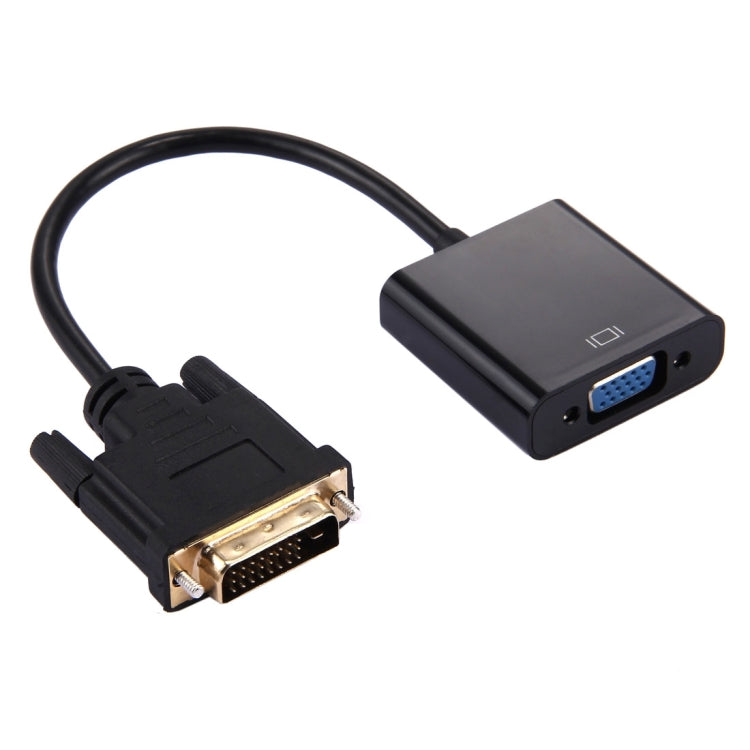 อะแดปเตอร์แปลง DVI-D 24+1 พิน ตัวผู้เป็น VGA 15 พิน HDTV