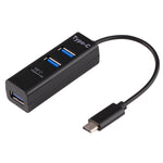 ฮับ USB 3.1 USB-C / Type-C เป็น USB 2.0 COMBO 3 พอร์ต + เครื่องอ่านการ์ด TF, 3 พอร์ต USB + การ์ด TF