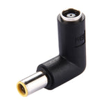 อะแดปเตอร์แปลงขั้วต่อ DC 4506 ตัวผู้เป็น DC 7406 ตัวเมีย สำหรับโน้ตบุ๊ก HP, ข้อต่อมุมฉาก 90 องศา, DC7909 ตัวผู้เป็นตัวเมีย