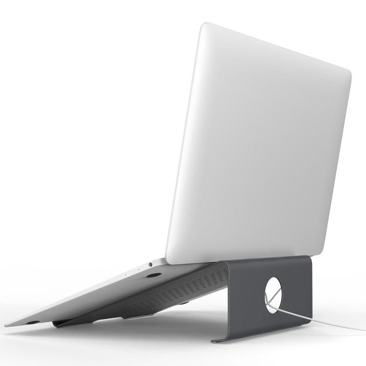 แท่นระบายความร้อนอลูมิเนียมสำหรับแล็ปท็อป เหมาะสำหรับ Mac Air, Mac Pro, iPad และแล็ปท็อปขนาด 11-17 นิ้ว แท่นอลูมิเนียมสีเงิน, แท่นอลูมิเนียมสีเทา, แท่นอลูมิเนียมสีทอง