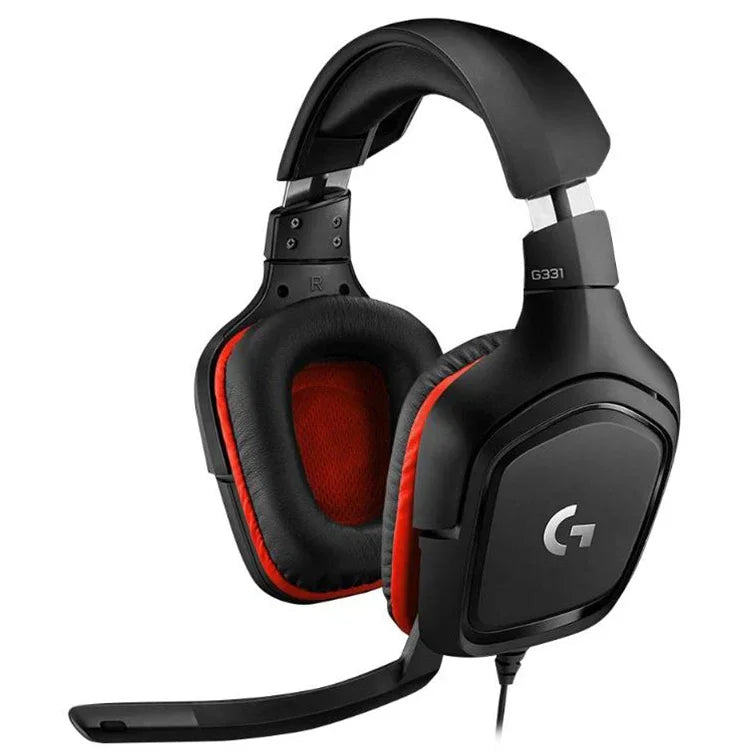 Logitech G331 หูฟังเกมมิ่งแบบพับได้พร้อมระบบเสียงรอบทิศทาง Dolby 7.1 สเตอริโอ ตัดเสียงรบกวน สำหรับการแข่งขัน, G331
