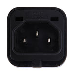 อะแดปเตอร์ปลั๊กพกพาสากล WD-320 เป็นเต้ารับ C13-C14 สำหรับแปลงไฟเดินทาง, เต้ารับ C13-C14