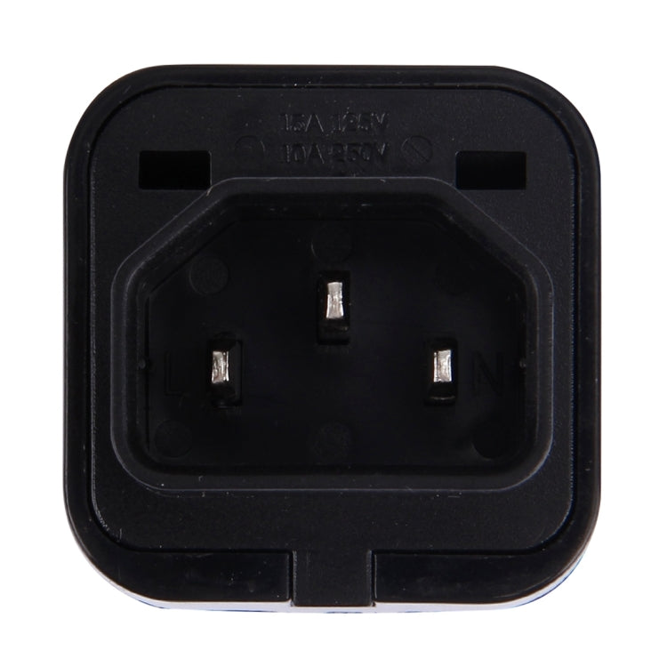 อะแดปเตอร์ปลั๊กพกพาสากล WD-320 เป็นเต้ารับ C13-C14 สำหรับแปลงไฟเดินทาง, เต้ารับ C13-C14