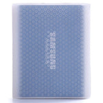 PT500 เคสซิลิโคนกันรอยสำหรับฮาร์ดไดรฟ์พกพาแบบครอบคลุม สำหรับ Samsung Portable SSD T5 พร้อมช่องระบายอากาศ สีแดง ขาว ดำ น้ำเงิน