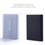 PT500 เคสซิลิโคนกันรอยสำหรับฮาร์ดไดรฟ์พกพาแบบครอบคลุม สำหรับ Samsung Portable SSD T5 พร้อมช่องระบายอากาศ สีแดง ขาว ดำ น้ำเงิน