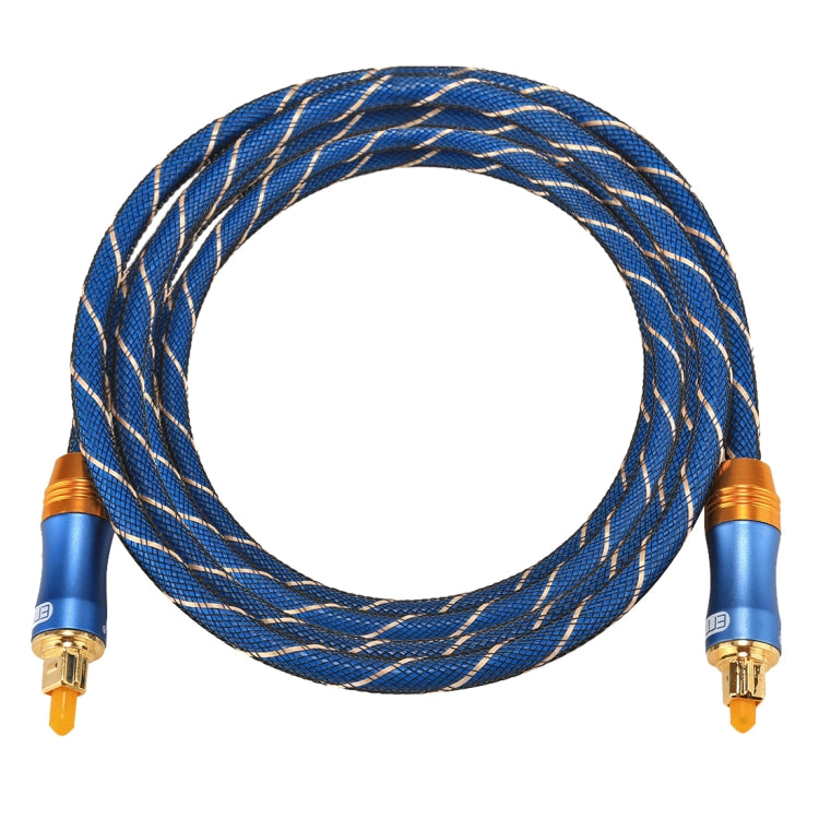 สายเคเบิลเสียงดิจิทัล Toslink ตัวผู้-ตัวผู้ EMK LSYJ-A ยาว 2 เมตร หัวโลหะชุบทอง ขนาด OD6.0 มม.