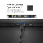 สายเคเบิลเสียงดิจิทัล Toslink ตัวผู้-ตัวผู้ EMK ยาว 3 เมตร ขนาด OD4.0 มม.